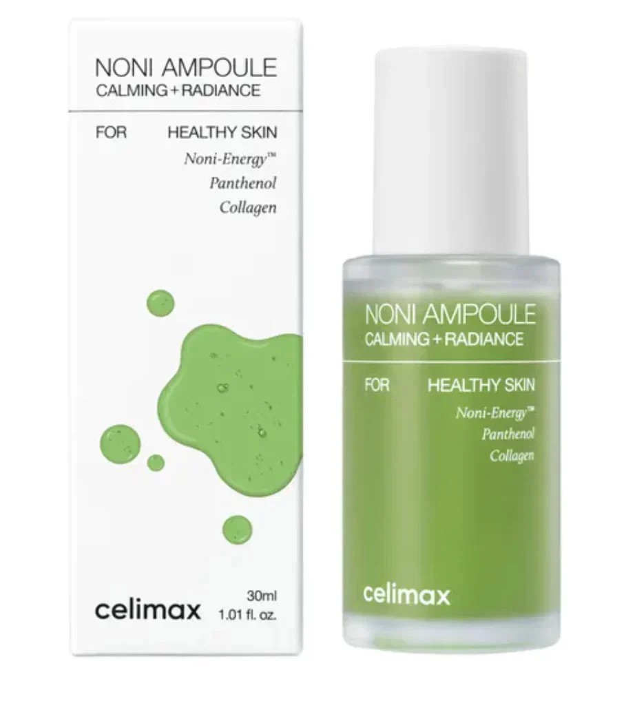 CELIMAX Noni Ampoule Calming + Radiance for Health Skin Noni Energy Panthenol Collagen سيروم البشرة من سيليماكس - 30 Ml