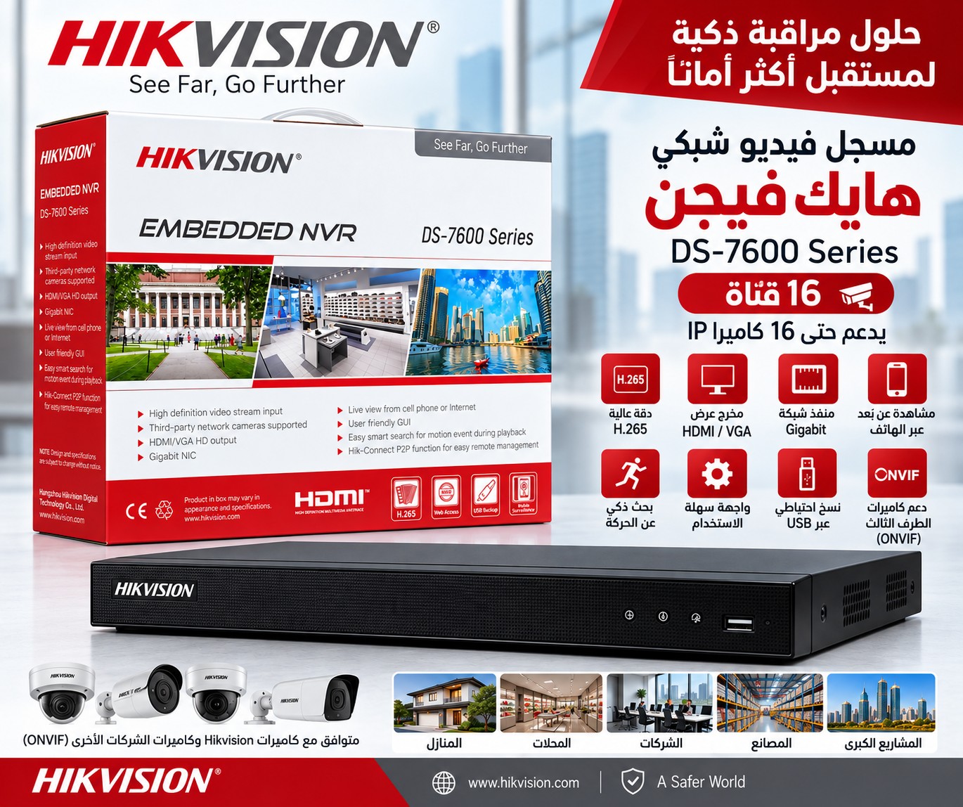 A Network Video Recorder (NVR) designed for managing and recording network surveillance cameras.