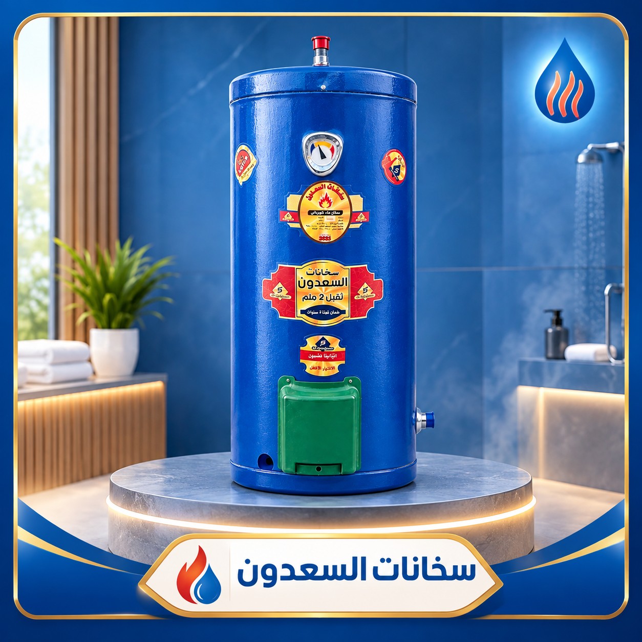 سخان السعدون 120 لتر ثقيل