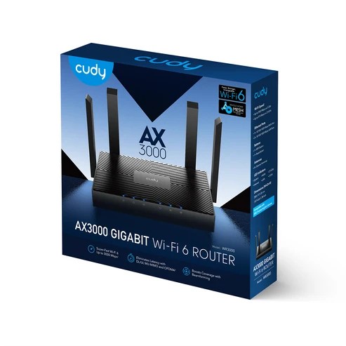Cudy WR3000 AX3000 Gigabit Mesh Wi-Fi 6 Dual-Band Router