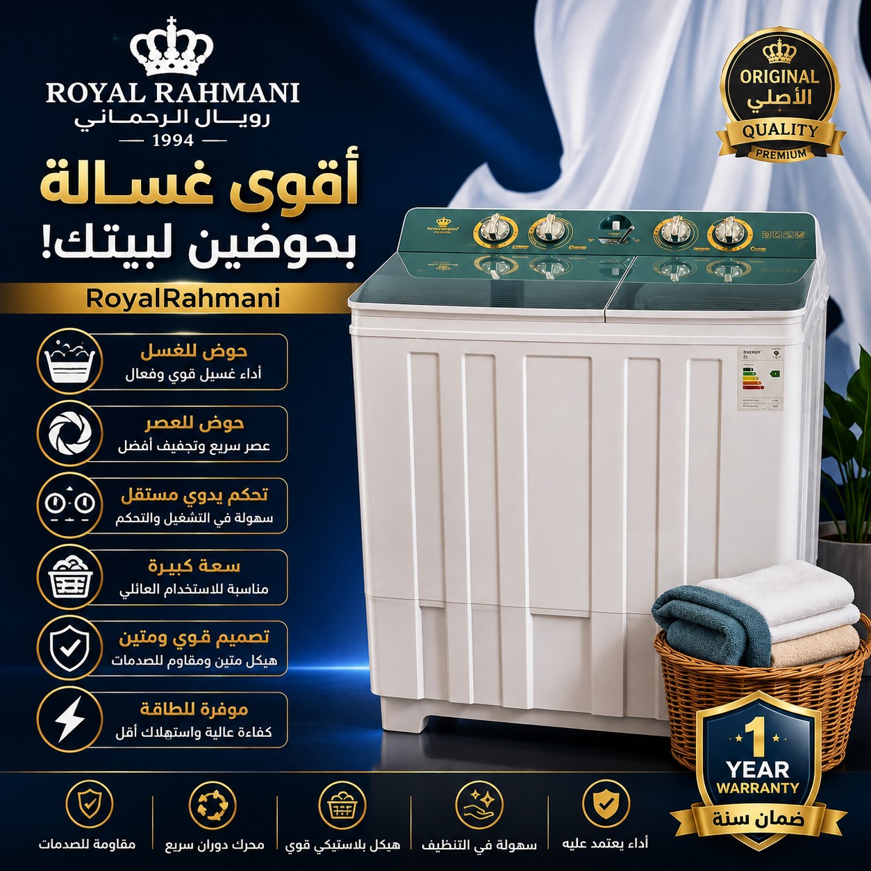 Twin tub washing machine