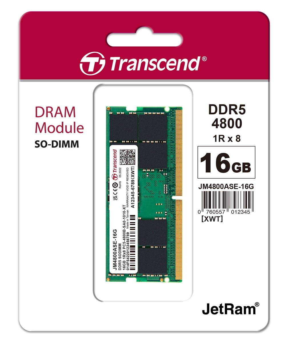 رام Transcend 16GB DDR5 4800MHz