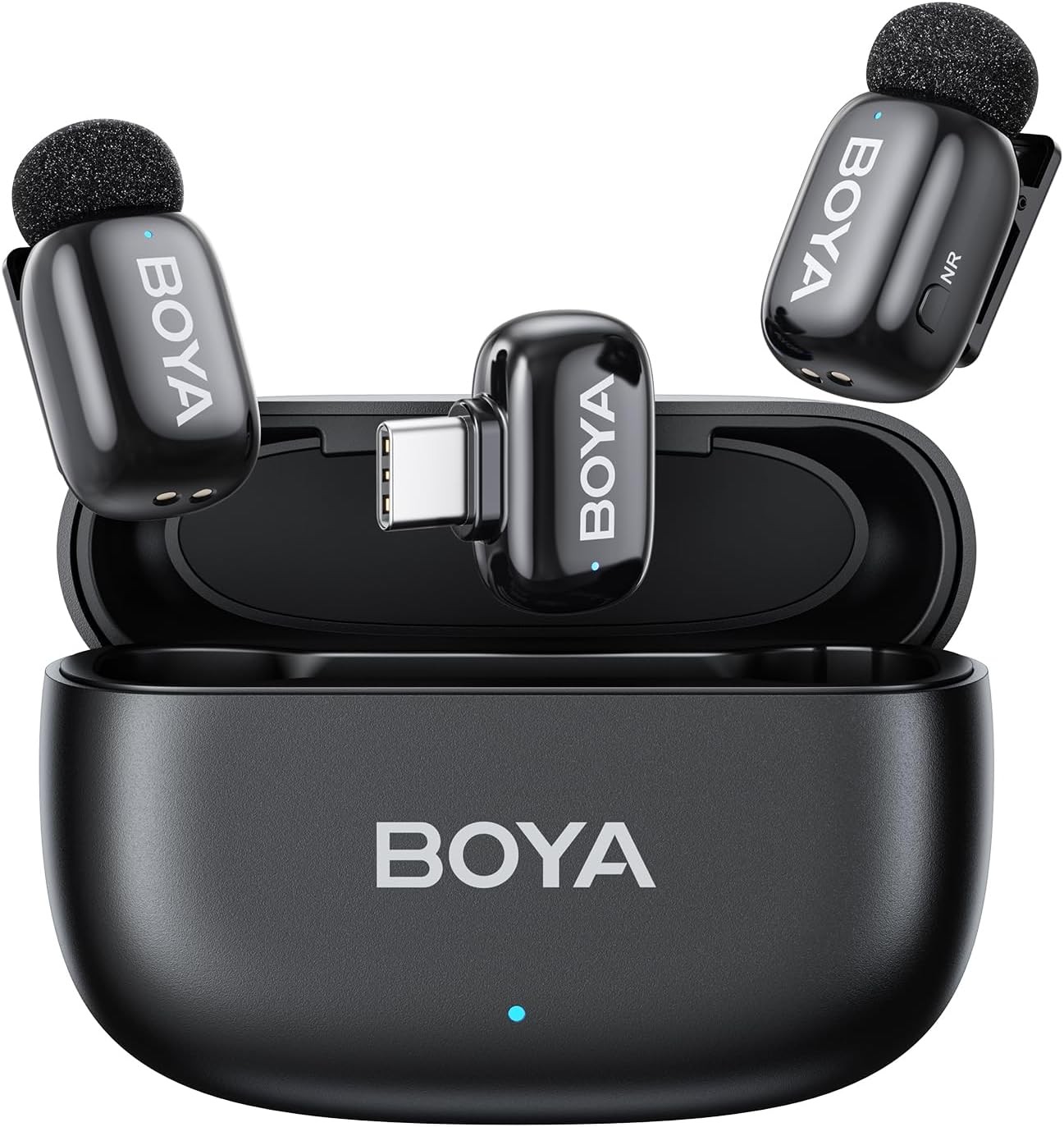 ميكروفون BOYA Mini اللاسلكي فائق الصغر – Lavalier مع USB-C وLightning