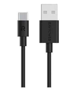 كابل RAVPower CB044 USB-A إلى USB-C بطول 1 متر وشحن سريع 60 واط