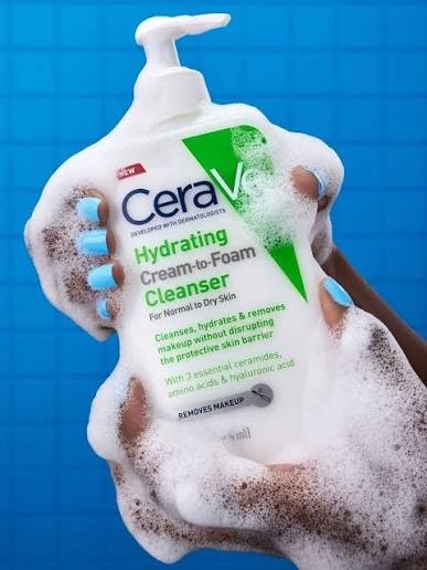 CeraVe Hydrating Cream-to-Foam Cleanser