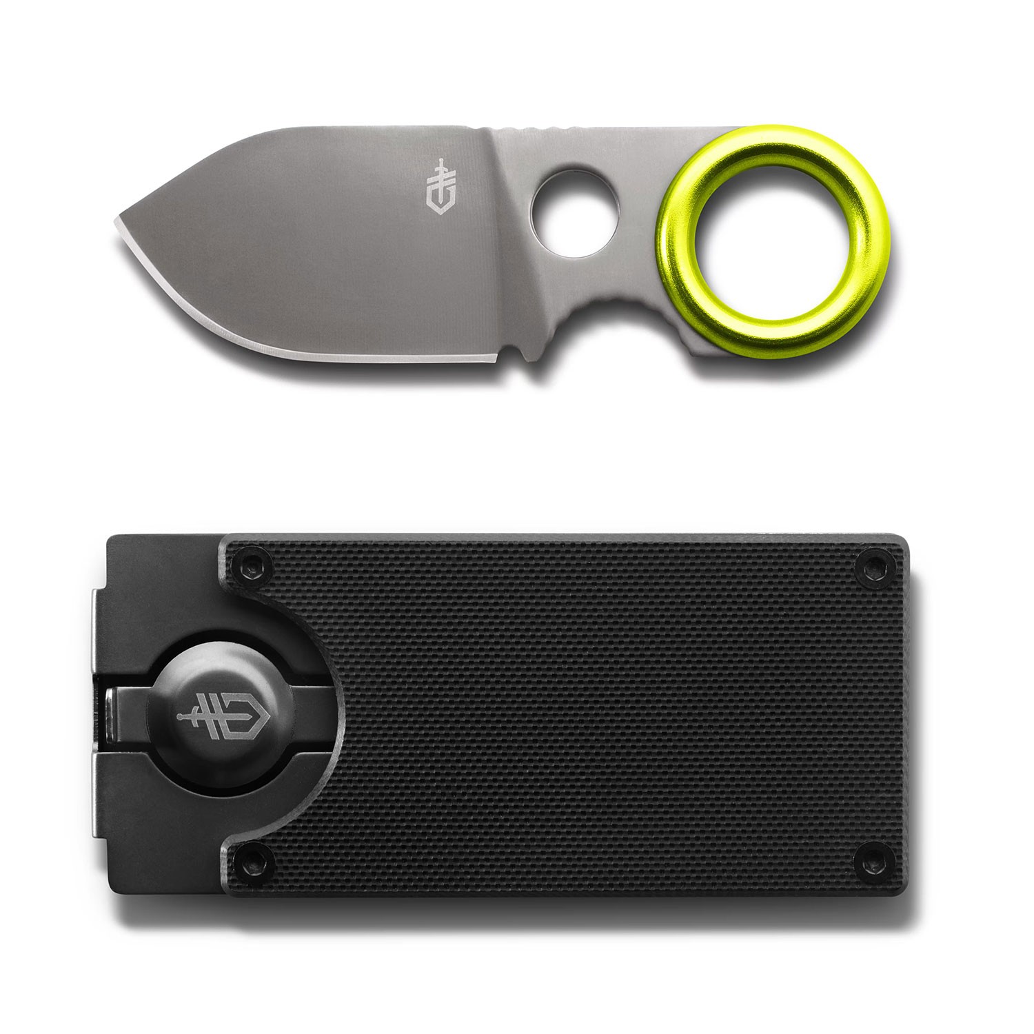 سكين تخييم صغيرة مع مشبك نقود مدمج Gerber GDC Money Clip with Stainless Steel Pocket Knife for Camping & Hiking & EDC