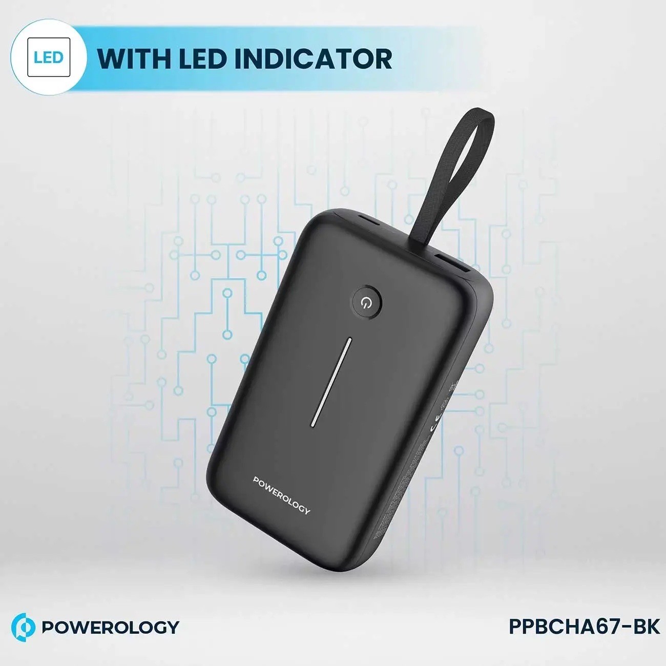 باور بانك بسعة 20,000mAh من Powerology شحن بقوة 30W