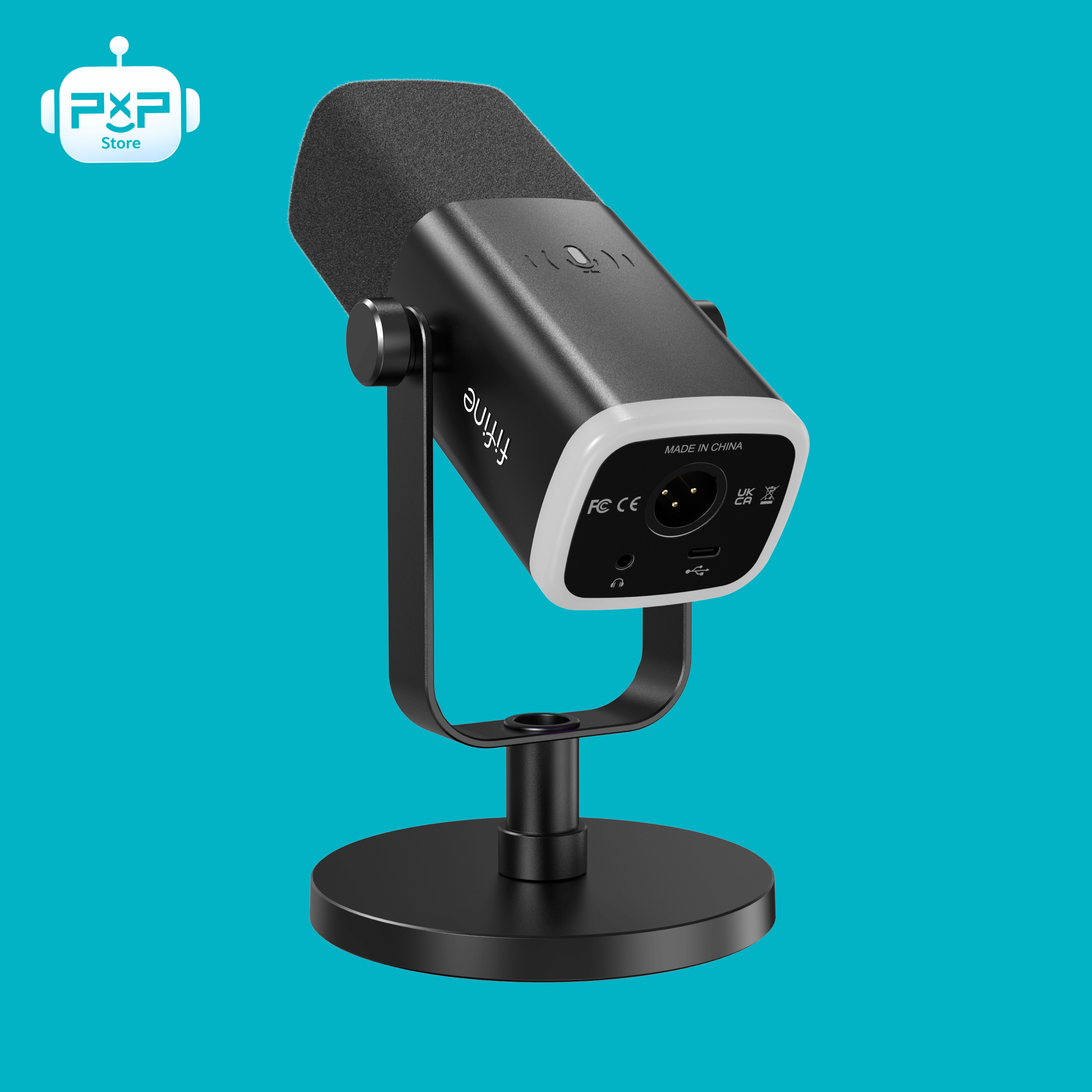 ميكروفون FIFINE AmpliGame AM8 ديناميكي USB/XLR مع إضاءة RGB