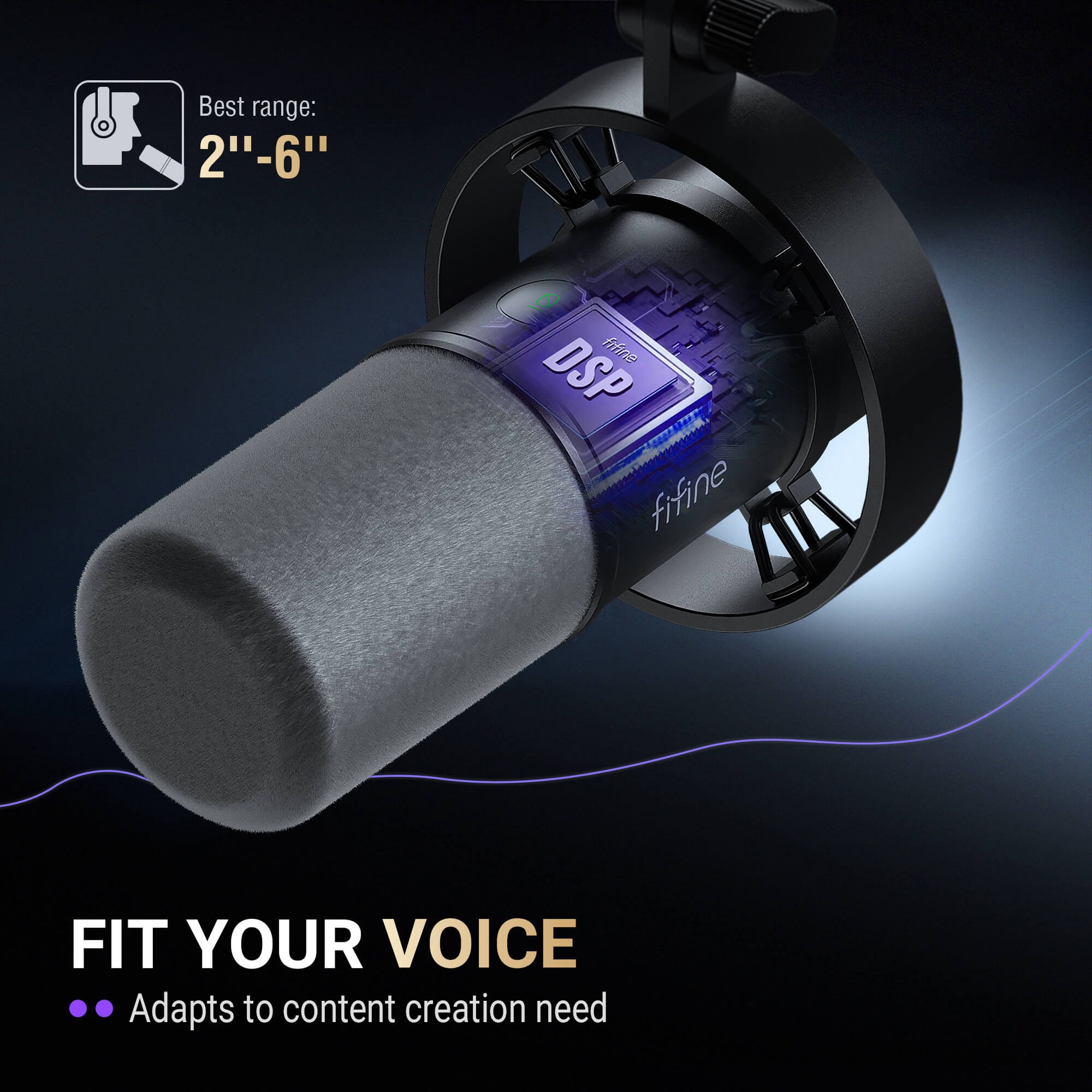 ميكروفون FIFINE AmpliTank K688 ديناميكي USB/XLR