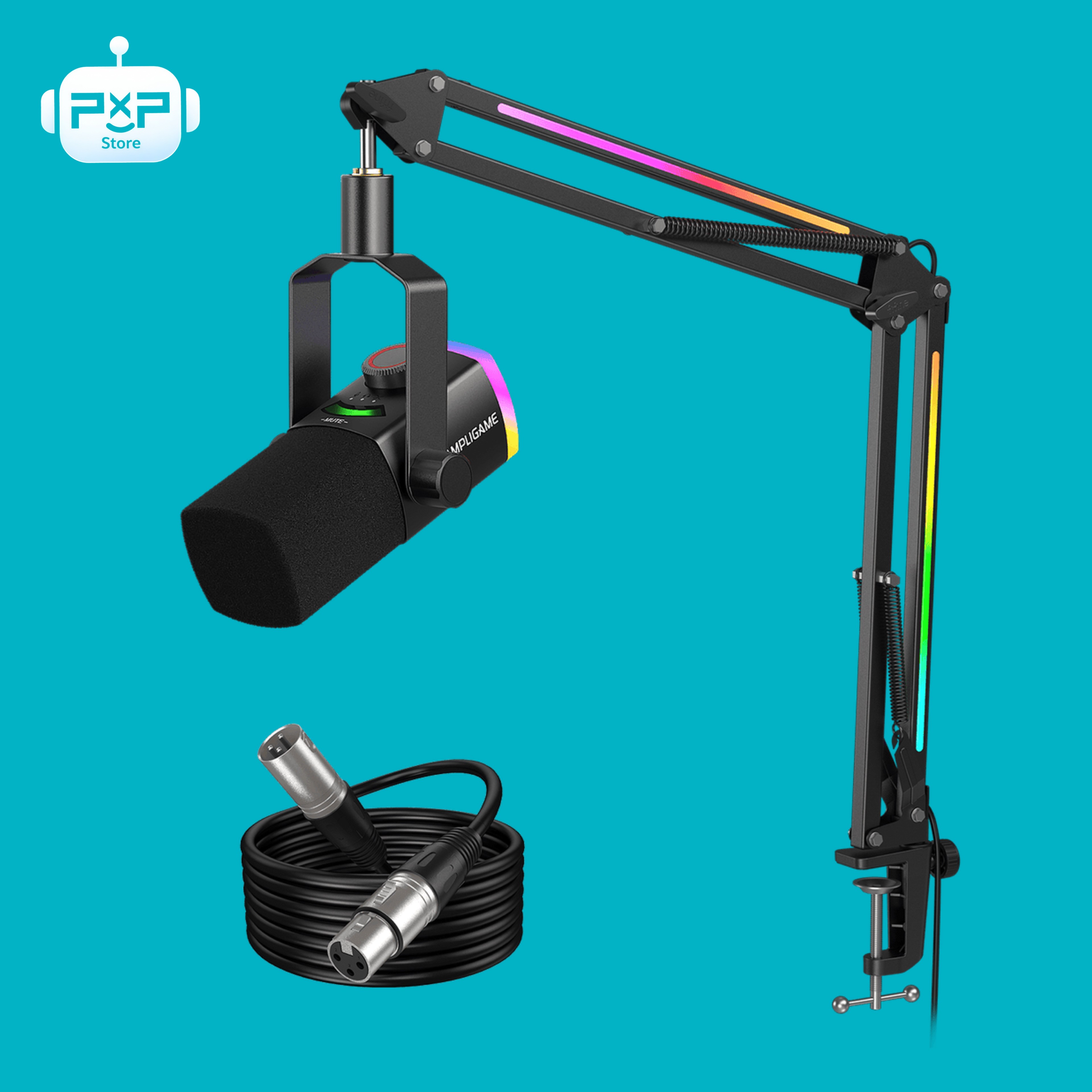 ميكروفون FIFINE AM8PROT للبث المباشر مع USB/XLR وكابل XLR