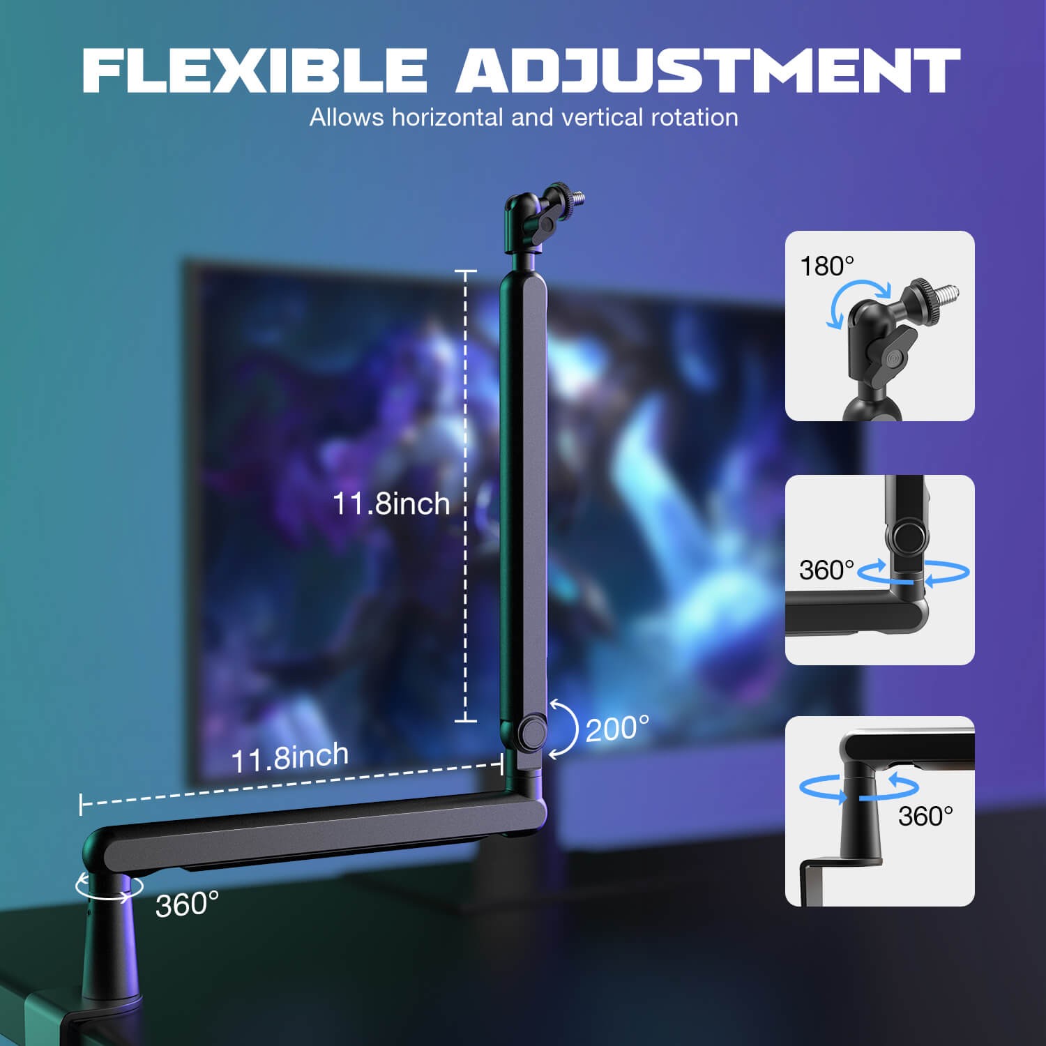 ذراع ميكروفون FIFINE BM88 منخفض الارتفاع
