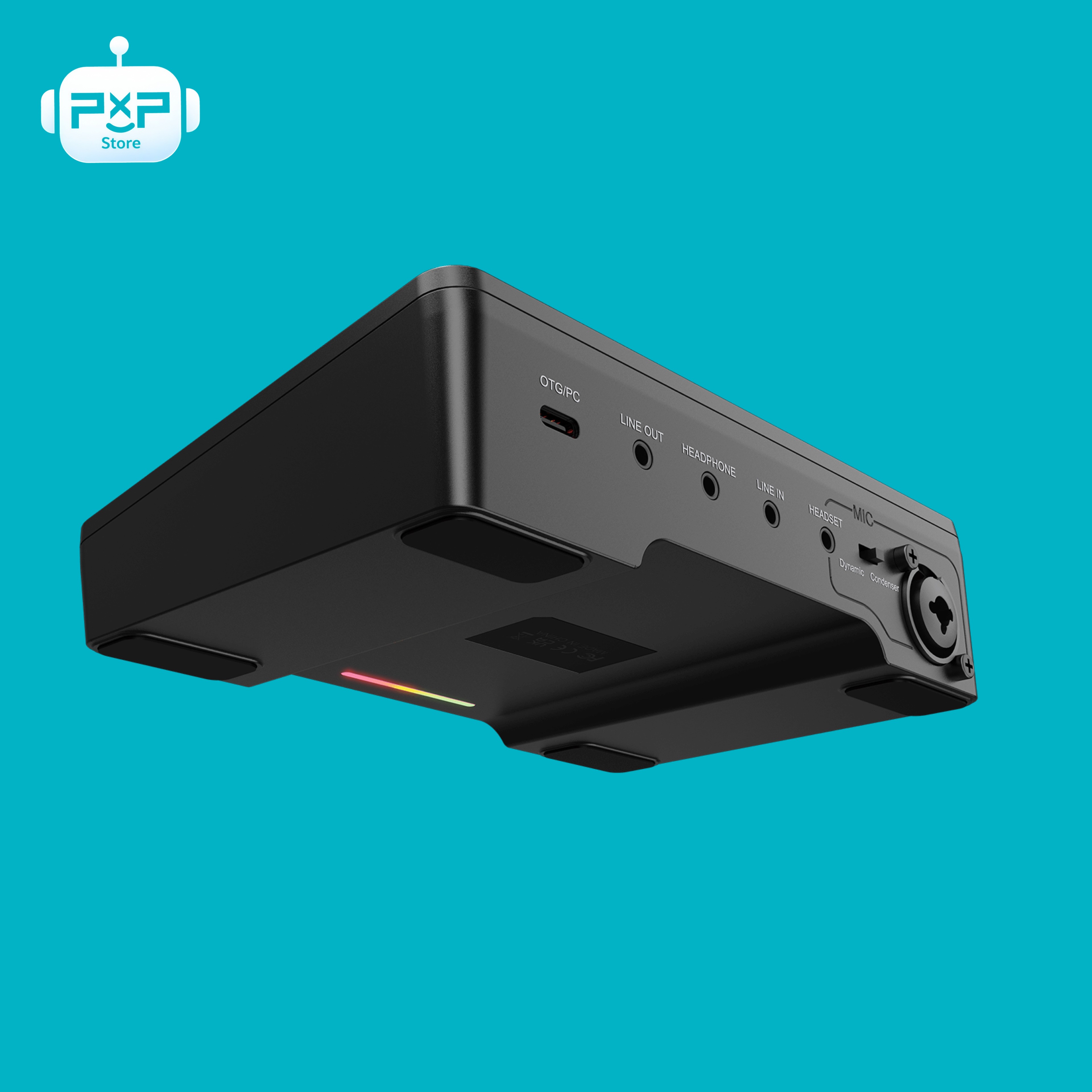 ميكسر صوت FIFINE AmpliGame SC3 للألعاب مع إضاءة RGB