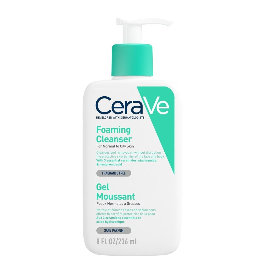 CeraVe Foaming Face & Body Cleansing Gel 236 ml for Oily Skin