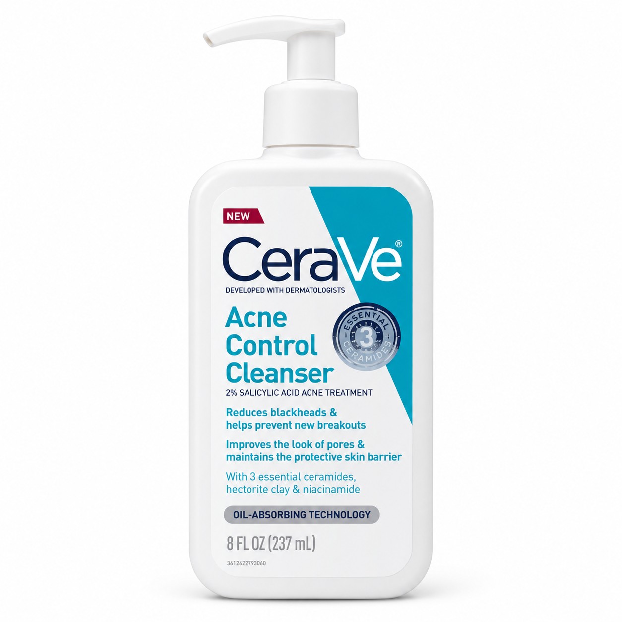 CeraVe Acne Control Cleanser 2% Salicylic Acid – 237 ml