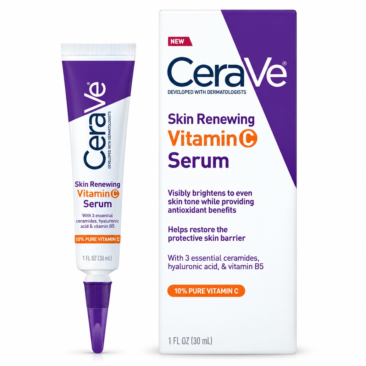CeraVe Skin Renewing Vitamin C Serum 10% – 30ml