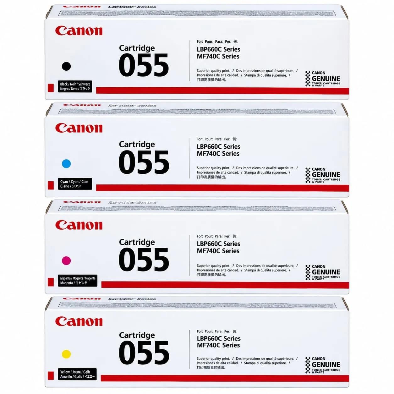 Genuine Canon 055 Ink Cartridge Set