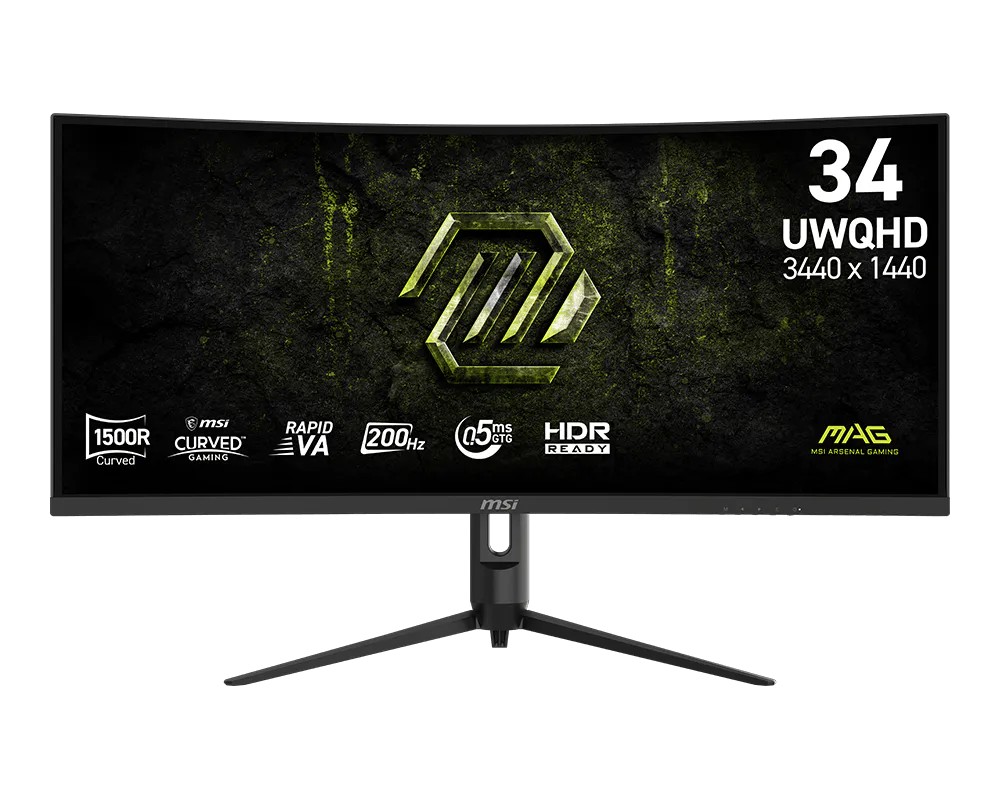 شاشة MSI MAG 342CQRF E20 – 34 بوصة UWQHD منحنية 200Hz