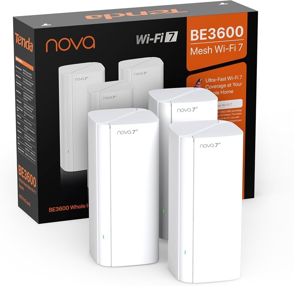 نظام Tenda EE3 Pro BE3600 Mesh Wi-Fi 7 – ثلاث قطع