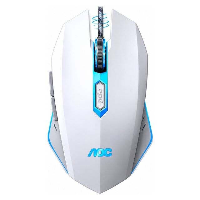 AOC GM140 Wired Gaming Mouse (White)