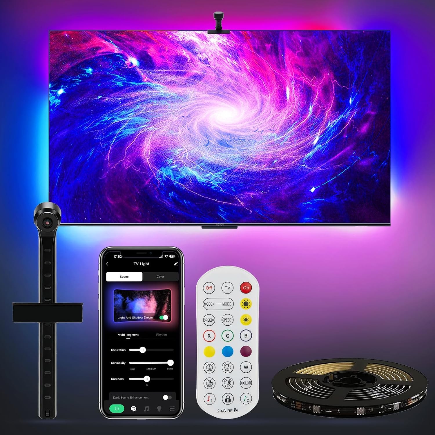 إضاءة LED لكاميرا التلفزيون 55–65 بوصة