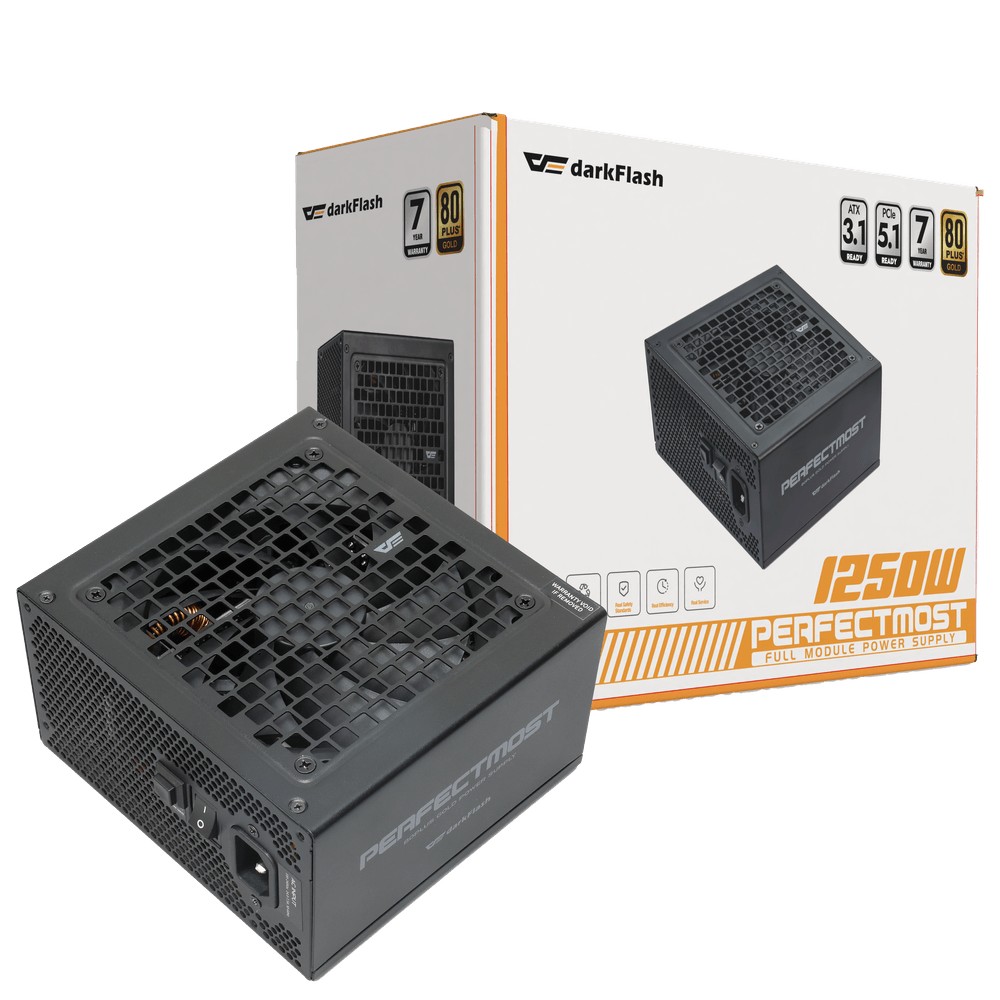 مزود طاقة Darkflash PMT 650W 80 Plus Gold Full Modular Black