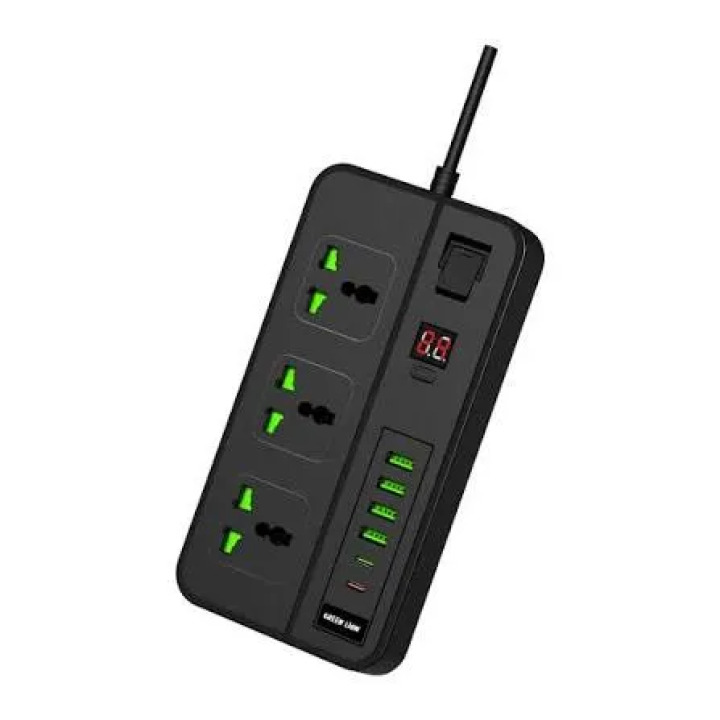 مقبس طاقة Green Lion GS-150 بقدرة 3000 واط - أسود