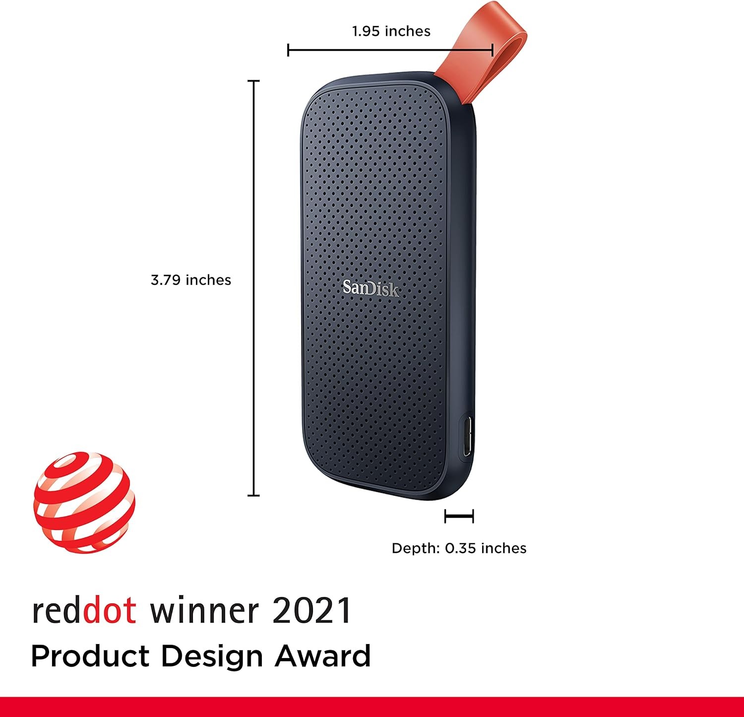 SanDisk Portable External SSD 1TB (SDSSDE30-1T00-G26