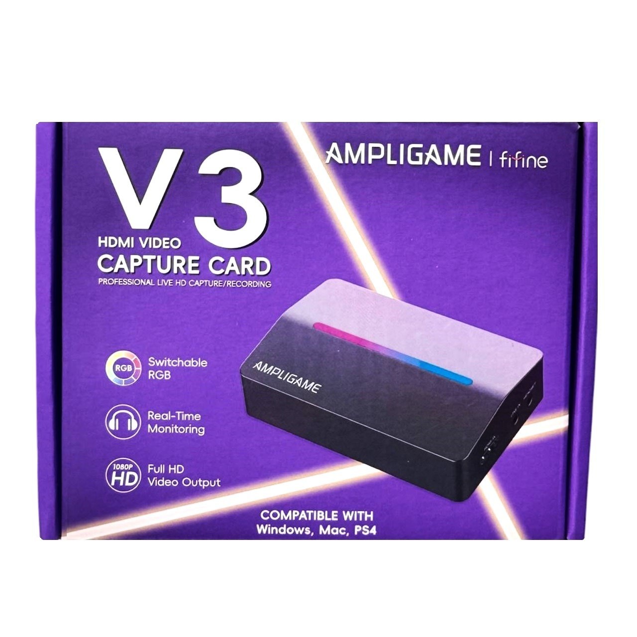 قطعة التقاط وتسجيل الفيديو للألعاب والبث المباشر فاي فاين (طراز Fifine AmpliGame V3)