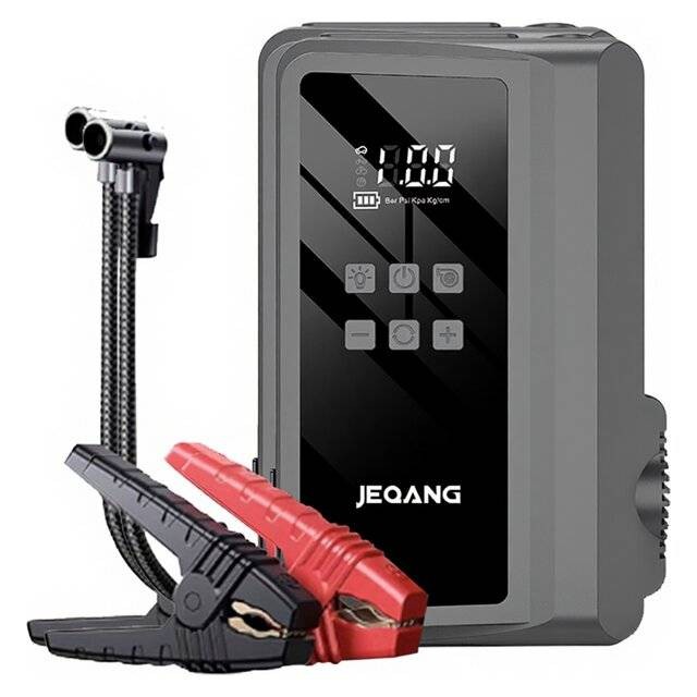 JEQANG JP-S161 جهاز تشغيل بطارية السيارة ومنفاخ طوارئ