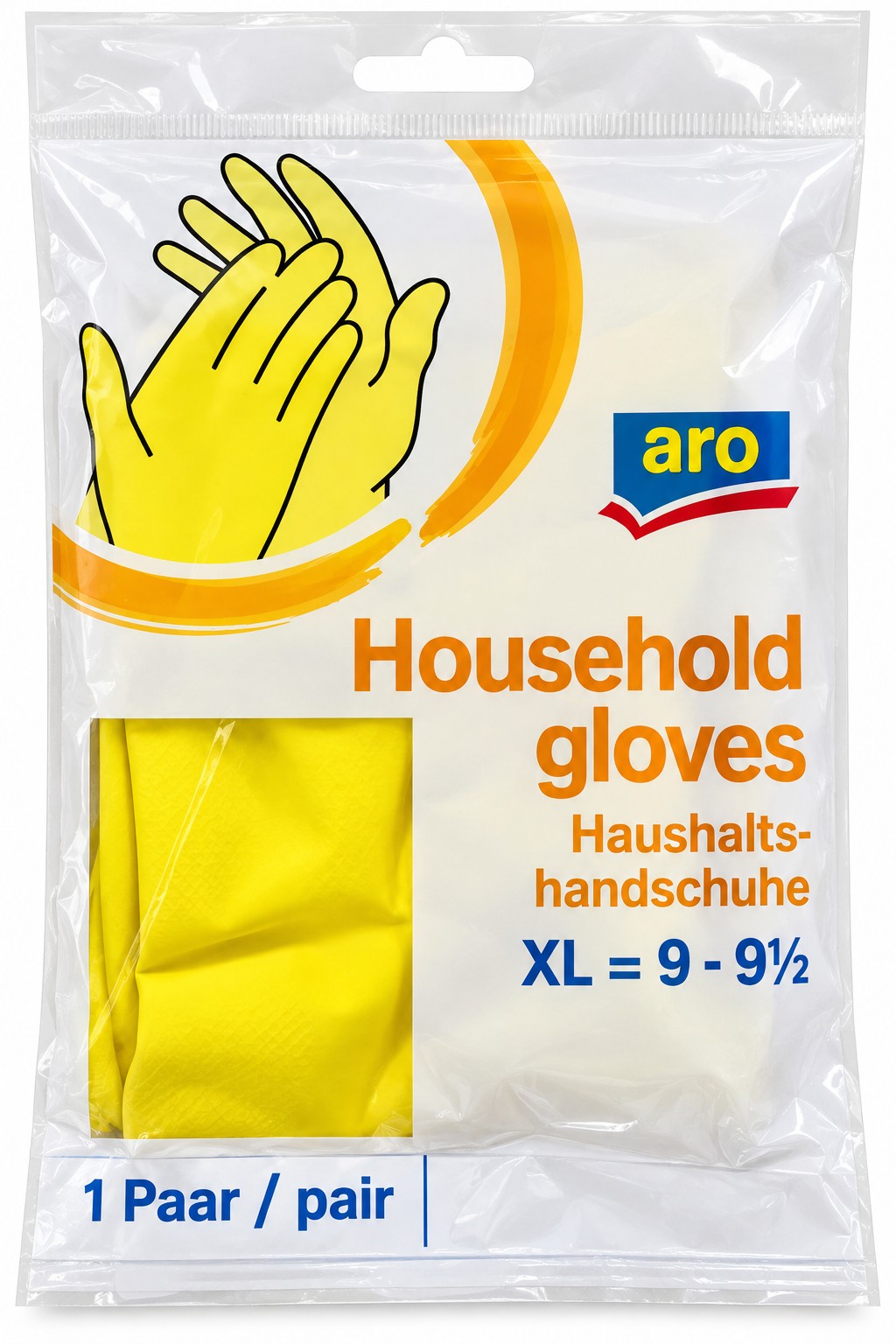 قفازات تنظيف منزلية Aro – مقاس xl