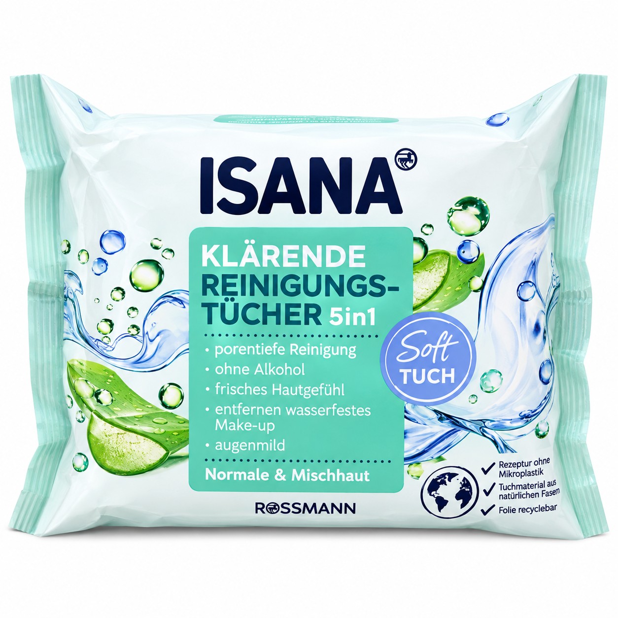 ISANA Clarifying Cleansing Wipes 5 in 1