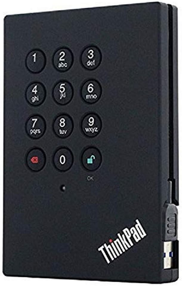 Lenovo Thinkpad USb 3.0 Portable Secure 1 Tb Hard Drive