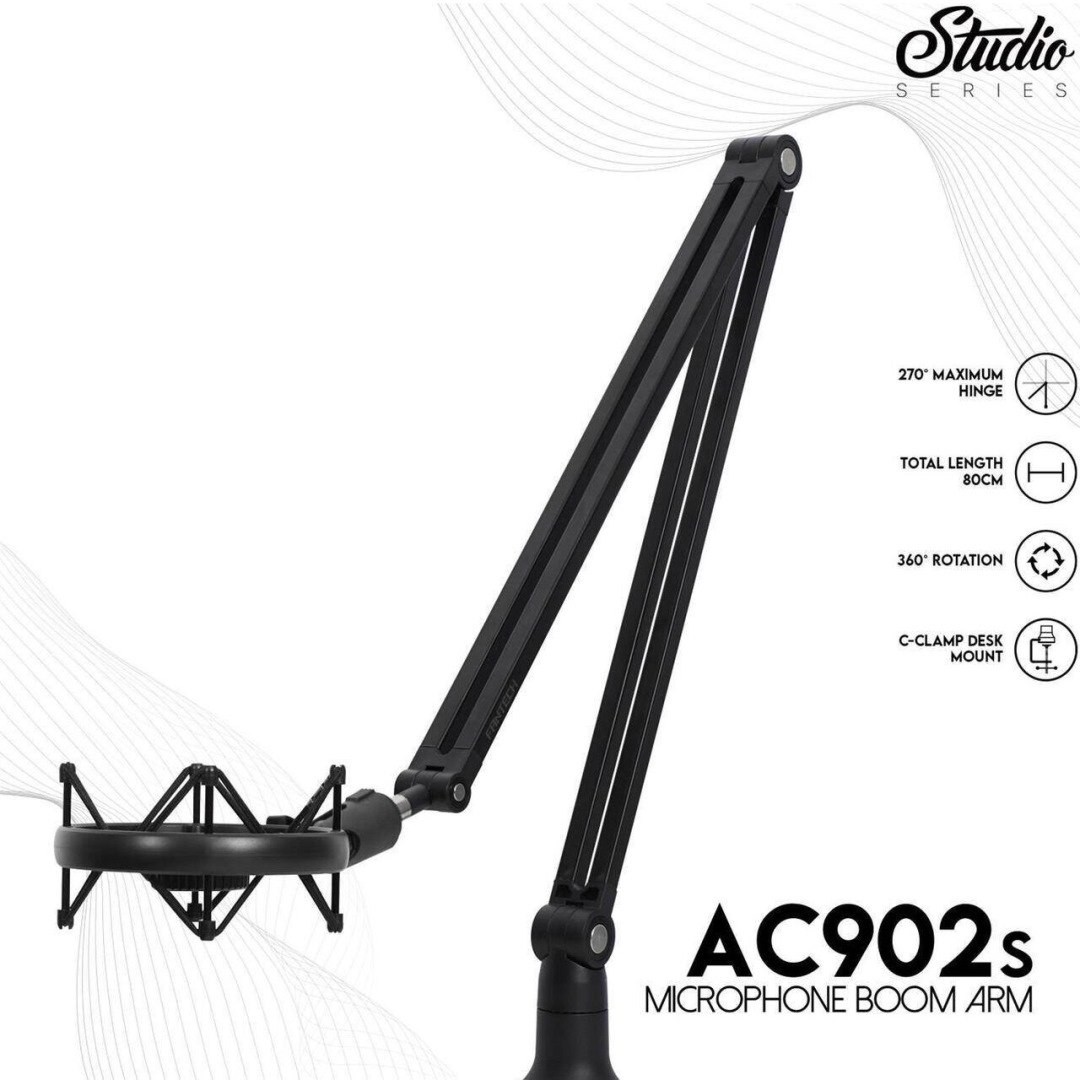 ذراع تثبيت ميكروفون احترافي فانتيك ستوديو سيريز مع حامل صدمات (طراز Fantech Studio AC902)