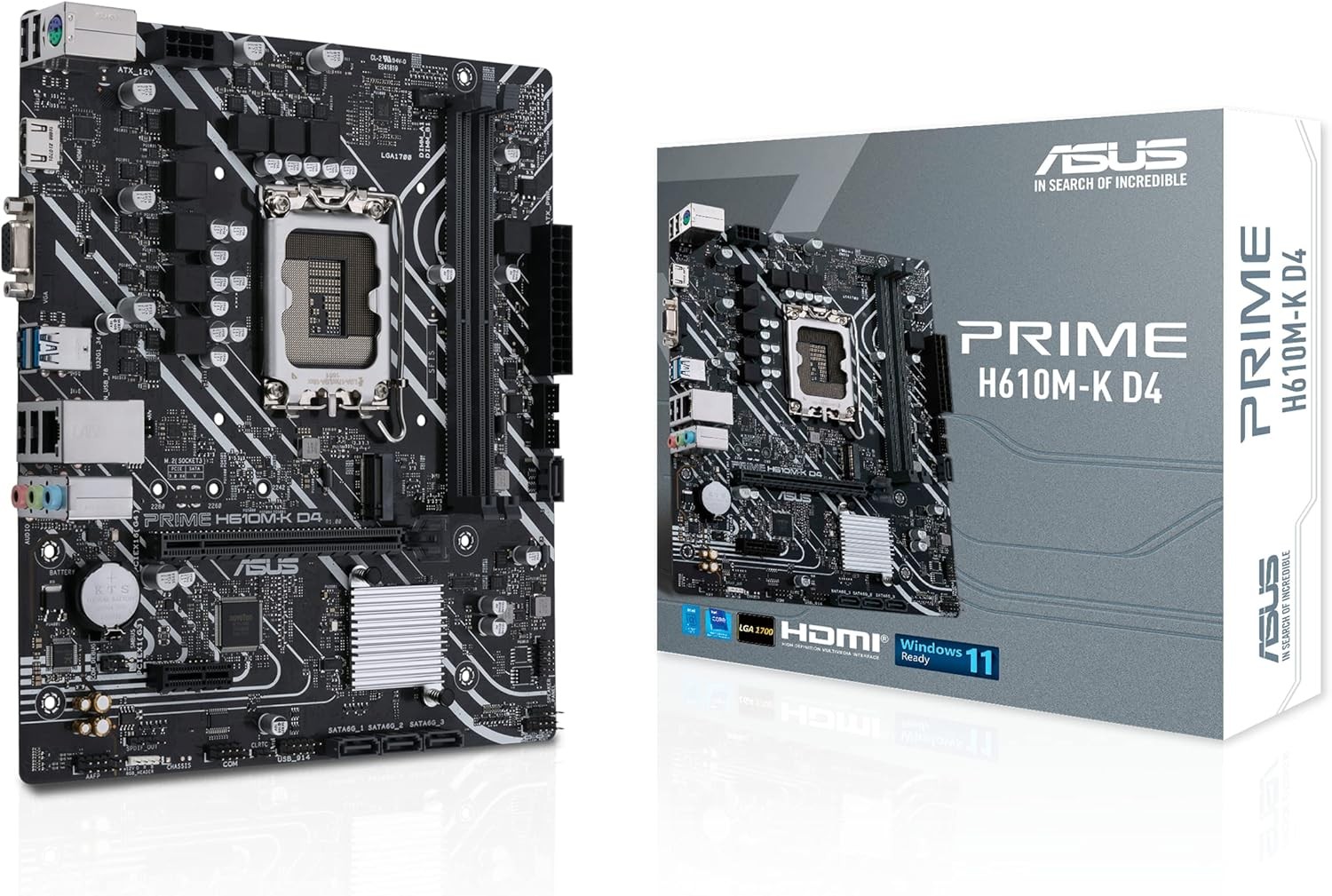 لوحة أم ASUS PRIME H610M-K D4 بمعيار DDR4