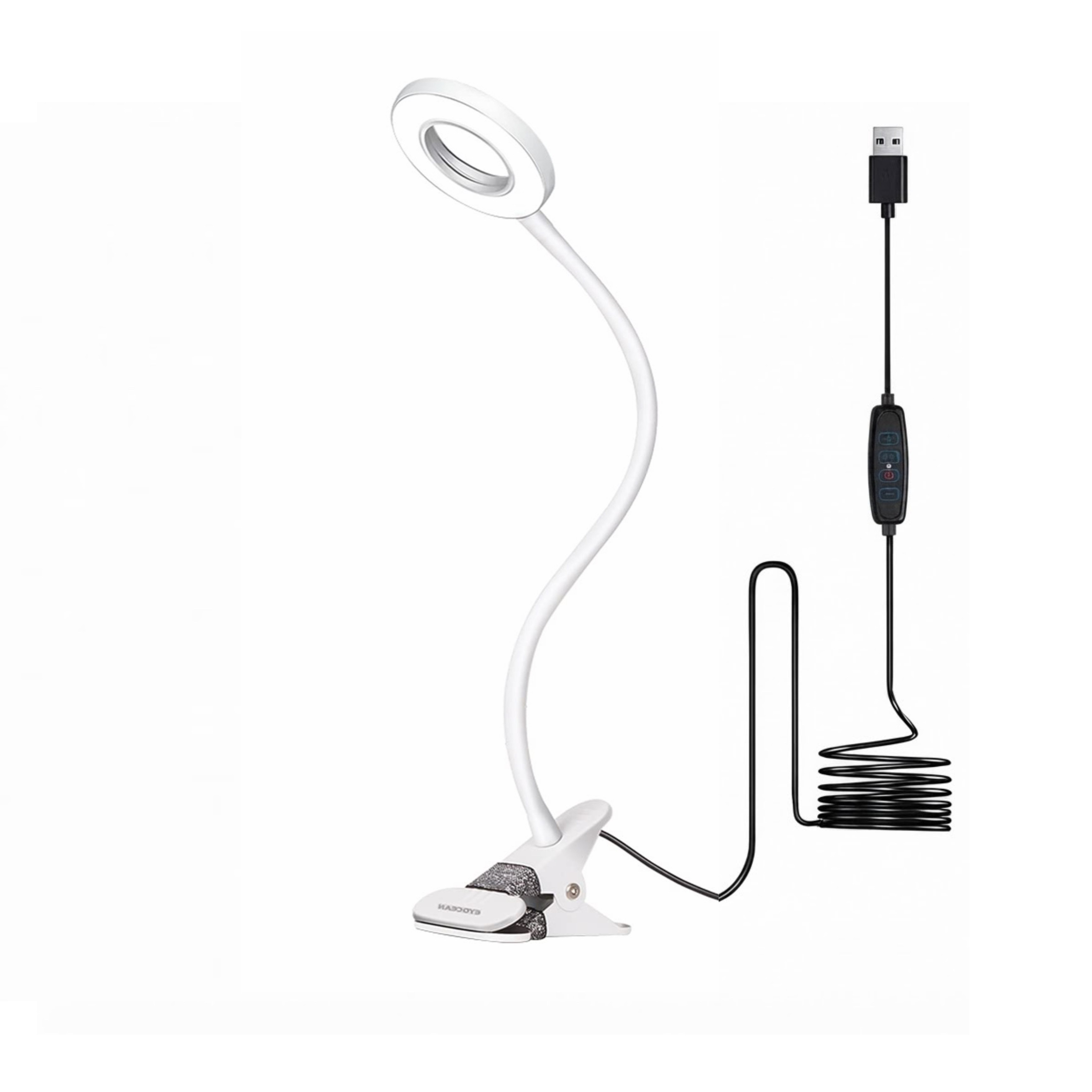 مصباح PULITUO B0CLJCQSNR بمشبك وعدسة مكبرة LED
