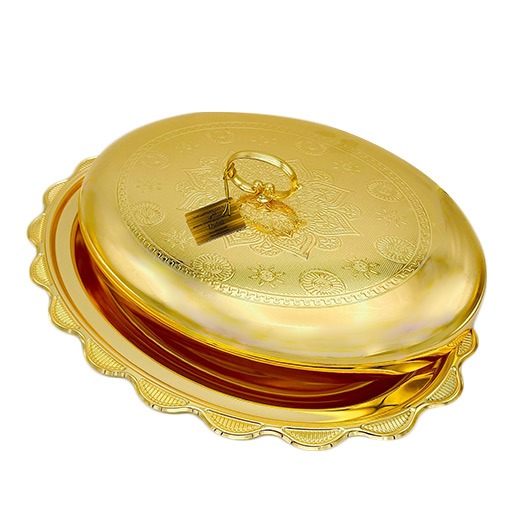 Steel Serving Tray With Lid صينية تقديم الطعام بغطاء مسواگ