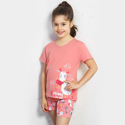 سيت شورت انكي بناتي enki girl s shorts set