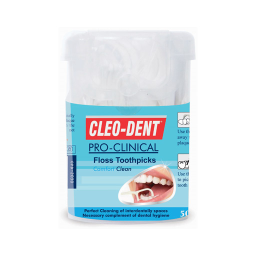 Pro Clinical Floss Toothpicks عود مع خيط تنظيف الأسنان