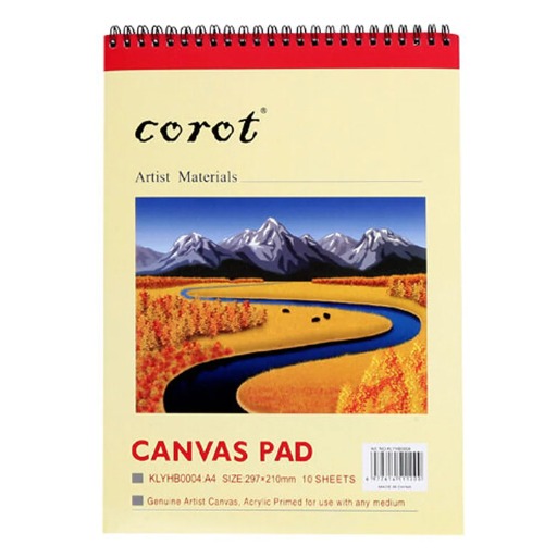 Canvas Pad A4 10 Sheets دفتر رسم قماش مسواگ