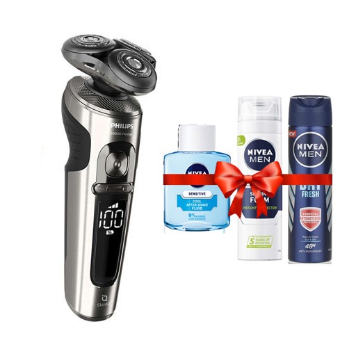 (S9000 Prestige Wet And Dry Electric Shaver With Gifts (Dry Fresh
