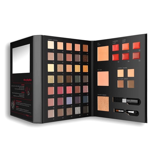DEBORAH Make Up Book Vol.4 – Schwarzes Make-up-Set Mit über 80 Produkten Inkl. Lidschatten, Gloss & Puder