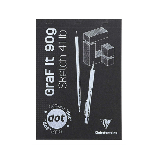 Graf It Dotted A5 Sketch Book دفتر منقط بورق ابيض