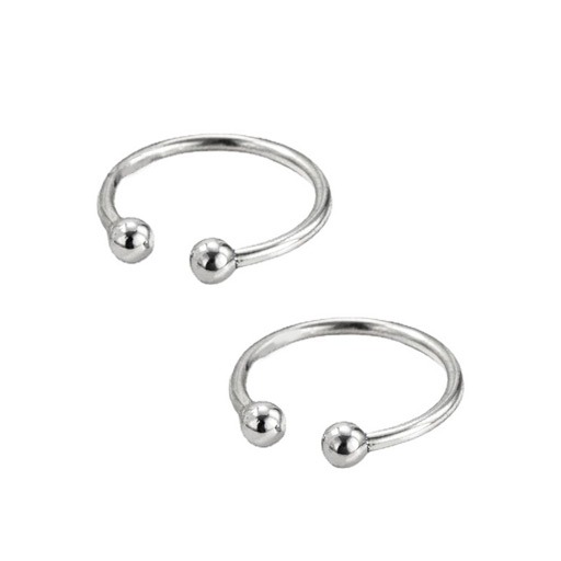 Stainless Steel Nose Ring 2 Pcs Set سيت حلق انف مسواگ