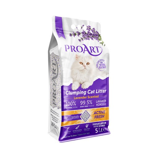 Lavender Scented Clumping Cat Litter رمل للقطط برائحة اللافندر Miswag