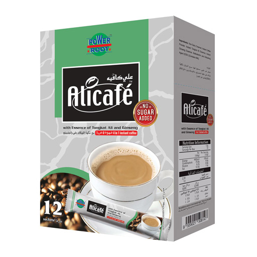 4in1 Instant Coffee With Essence Of Ginceng And Tonkat قهوة سريعة التحضير مع مستخلص الجينسينج والتونكات