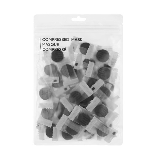 Miniso Charcoal Compressed Facial Masks 40 Pcs Set سيت ماسك مضغوط