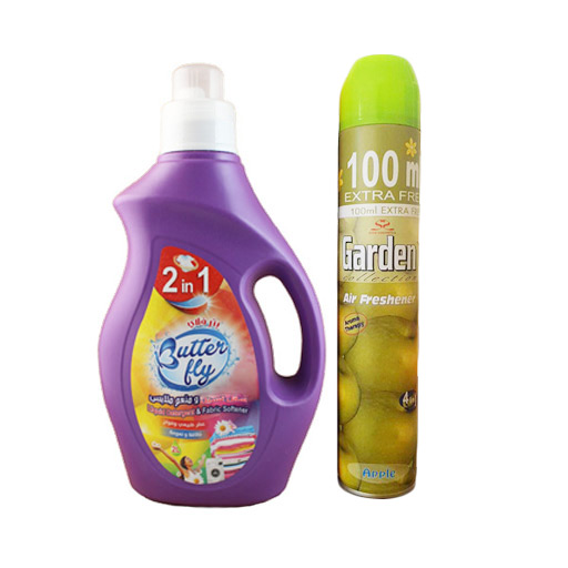Liquid Detergent & Fabric Softener With Air Freshener Gift سائل غسيل