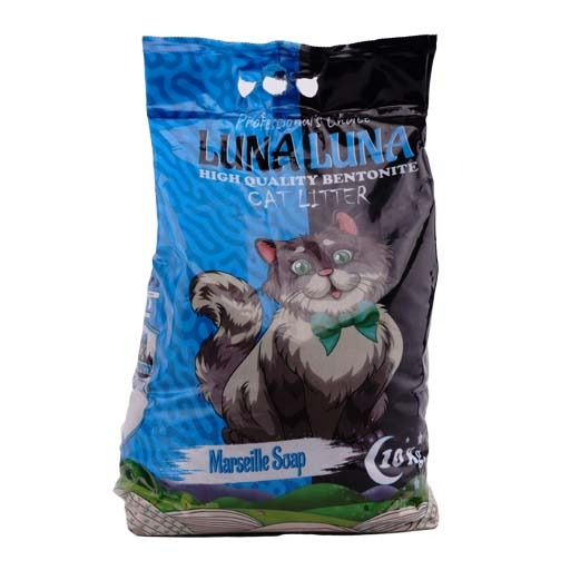 High Quality Bentonite Cat Litter 10 Kg رمل للقطط بعطر صابون مرسيليا