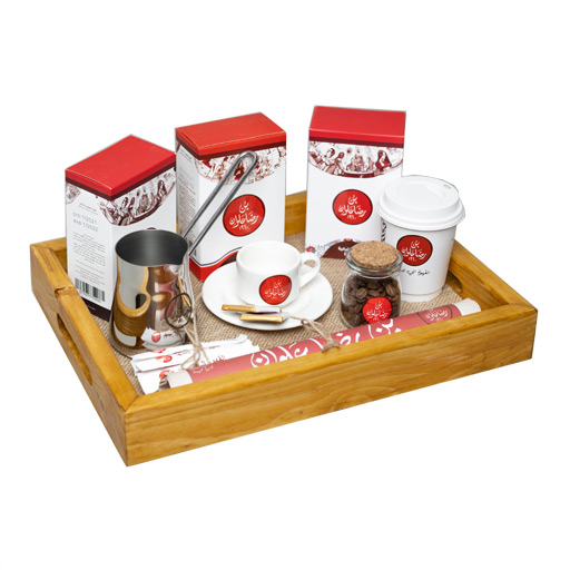 Coffee Gift Set Medium سيت هدية مستطيل صغير مسواگ