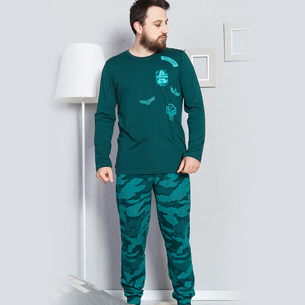 enki men s pajama set سيت بجامة رجالي